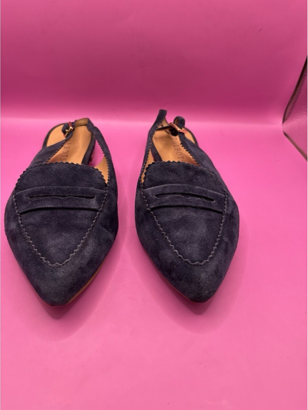 Women’s Suede Talbots Navy Suede Flats 6.5